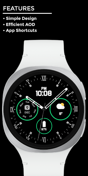 Night 18A - Analog Watch Face Screenshot 1