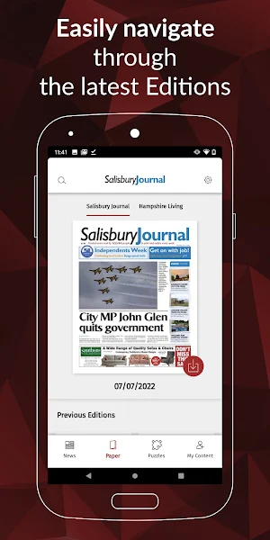 Salisbury Journal Screenshot 1