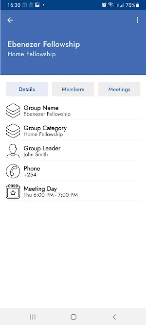 Church App Screenshot 2