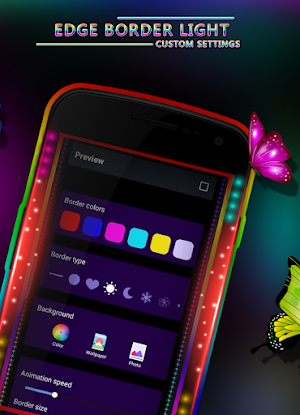 Edge Lighting - Borderlight Live Wallpaper Screenshot 1