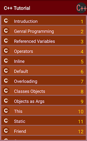 C++ Tutorials,Programming Screenshot 0
