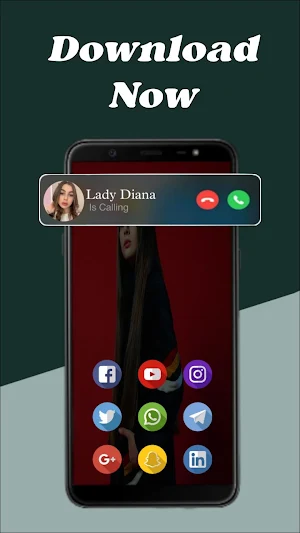 Lady Diana - Fake Video Call Screenshot 2