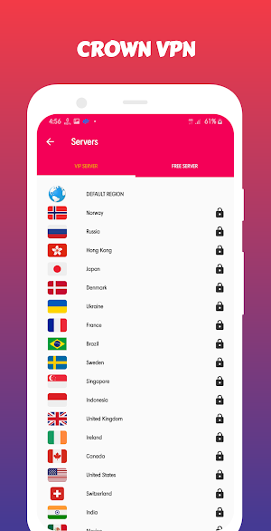 Crown Vpn - Free High Speed Vpn With Browser screenshot 3