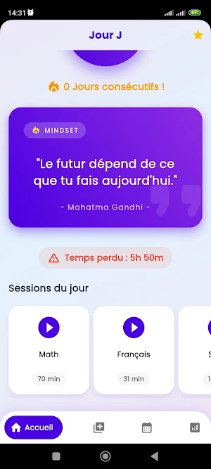 Jour J : Révisions & Minuteur Screenshot 1