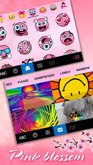 Pink Spring Flowers Keyboard Theme Screenshot 3