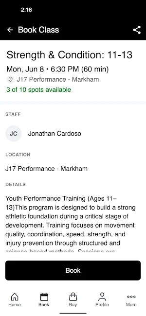 J17 Performance Screenshot 2