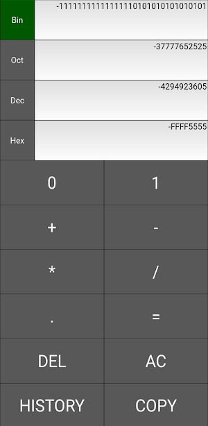 Base Converter and Calculator Screenshot 1