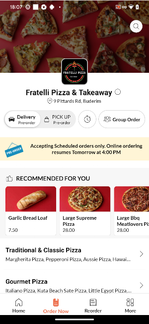 Fratelli Pizza & Takeaway Screenshot 1