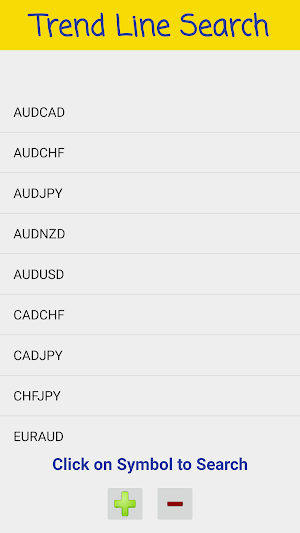Trend Line Search - Forex Screenshot 1