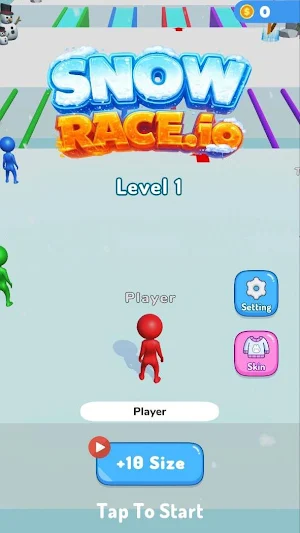 Snow Race 3D: Fun Ball Racing Screenshot 0
