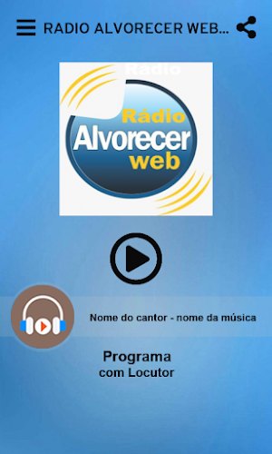 Rádio Alvorecer Web Screenshot 1