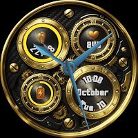 Ancient Gold Hybrid Watch Face