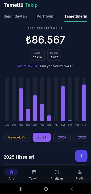 Temettü Takip Screenshot 2