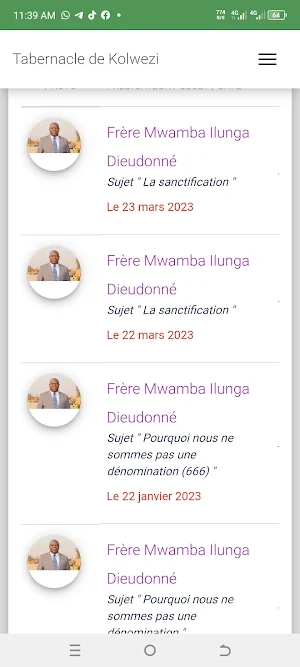 Tabernacle de Kolwezi Screenshot 1