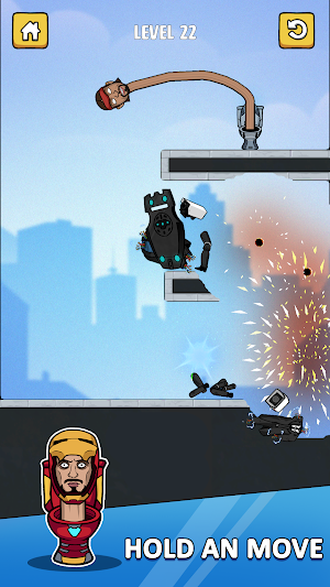 Toilet Monster: Move Survival Screenshot 2