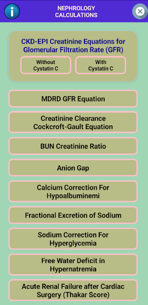 Renal Calculator Screenshot 0