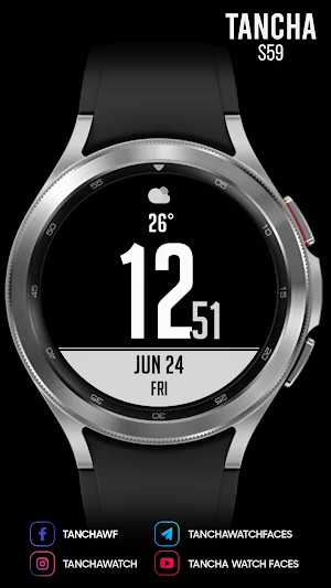 Tancha S59 Digital Watch Face Screenshot 2