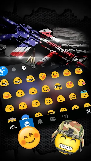 Guns Of America Keyboard Theme Screenshot 2