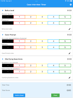 Case Interview Timer Screenshot 3