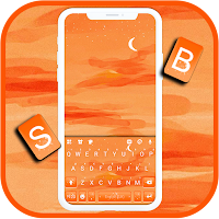 Orange Aesthetic Keyboard Background