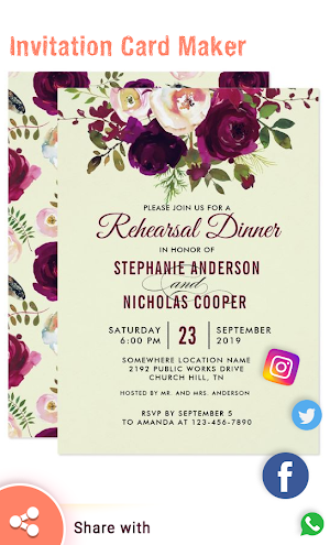 Invitation Card Maker: Ecards & Digital invites Screenshot 3