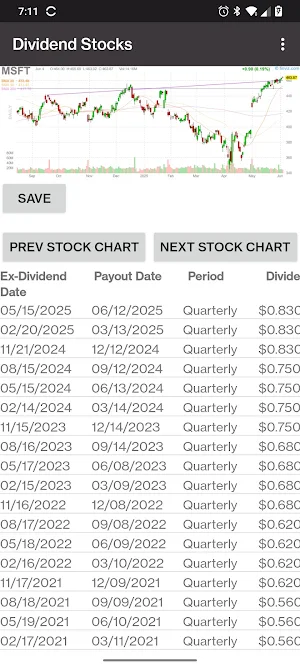 Dividend Stocks Screenshot 2