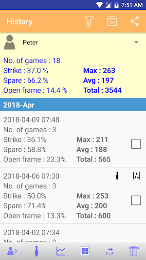 My Bowling Scoreboard Ultra Screenshot 3