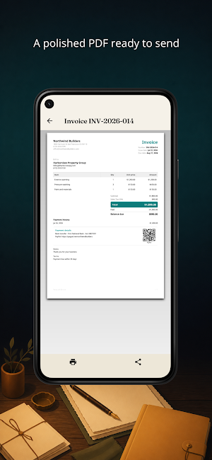 Invoice & Estimate - Bilvora Screenshot 2