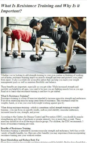 How to Do Resistance Training Screenshot 0