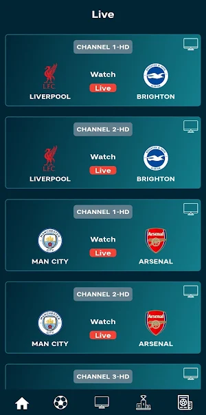 Live Football TV Streaming HD Screenshot 2