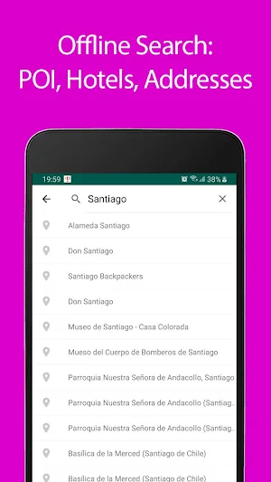 Santiago Offline Map and Travel Guide Screenshot 2