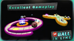 3D BALL IN LINE Screenshot 2