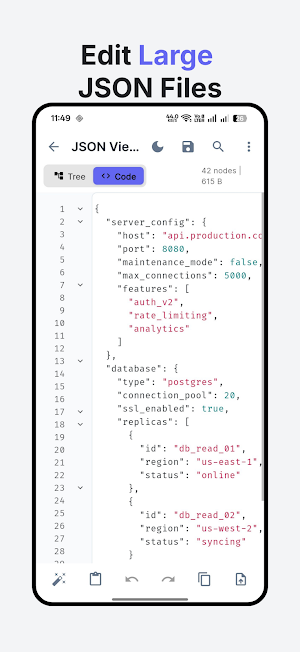 JSON Viewer & Editor Pro Screenshot 0