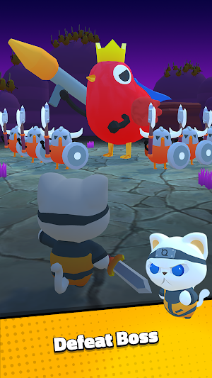 Survivor Cat: Chicken Invaders Screenshot 2