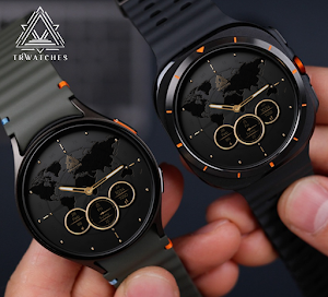 World Map Classic Watch Face Screenshot 3