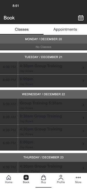 Rowe Fitness Solutions Screenshot 1