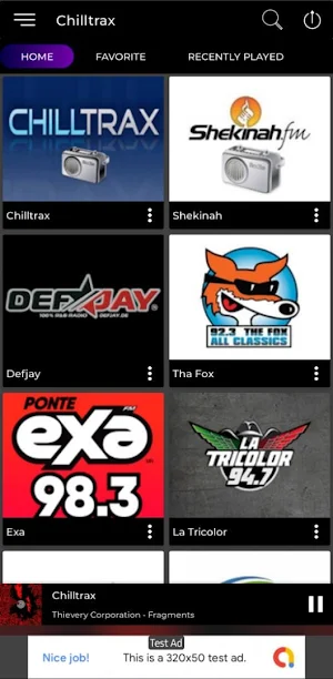 Chilltrax radio station Miami Screenshot 0