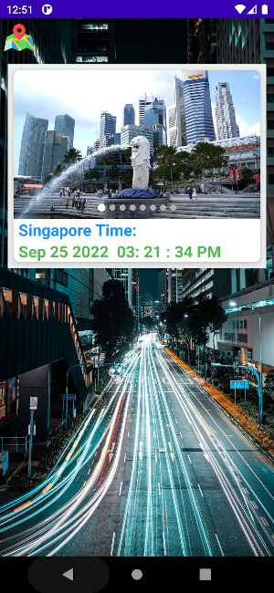 Singapore Clock Screenshot 2