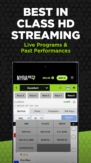 NYRA Bets - Horse Race Betting Screenshot 3