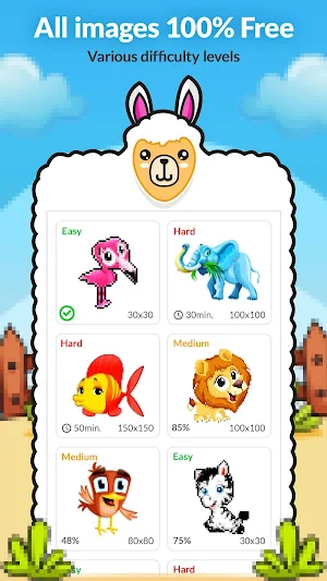 Animal Color by Number Coloring Book Screenshot 0