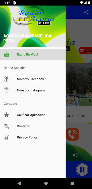 Radio Acoria Screenshot 1
