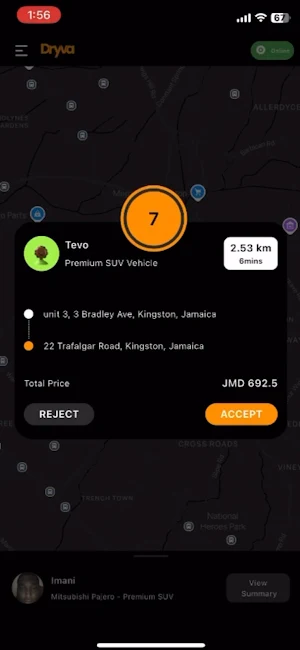 Dryva Partner Screenshot 2