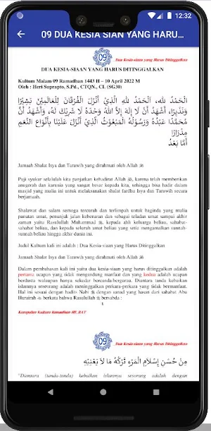 Kultum Hari ke 1 Sampai 30 Screenshot 3