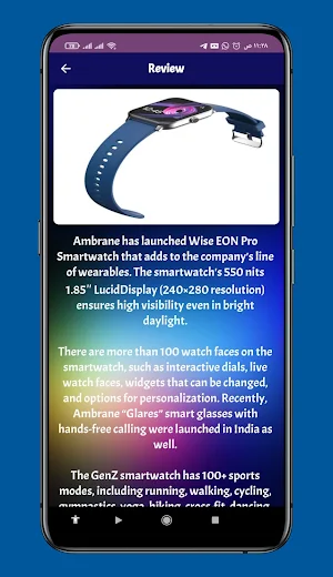 Wise EON watch guide Screenshot 2
