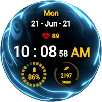 Three Color Fluid Watch Face