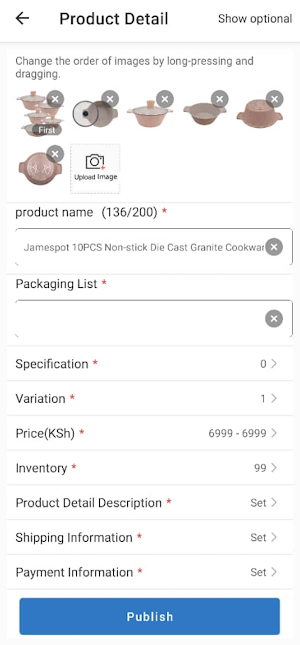 Kilimall Seller Center Screenshot 3