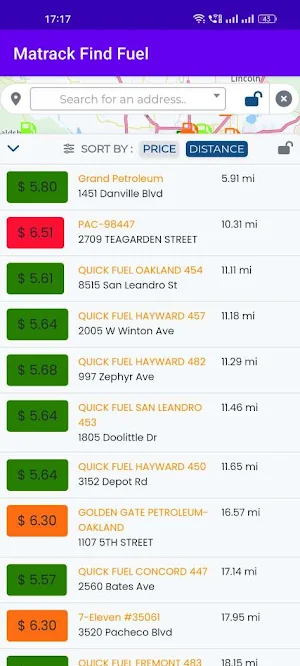Matrack Fuel Finder Screenshot 0
