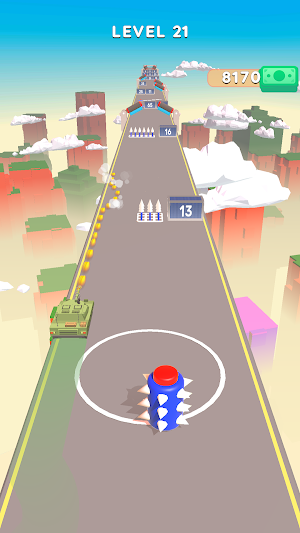 Sky Tank Run : Tank Race 3D Screenshot 2
