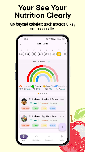 Nutrifio: AI Food Tracker Screenshot 1
