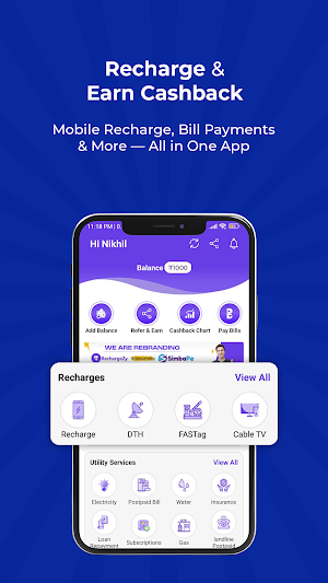 SimbaPe: Recharge Cashback App Screenshot 1